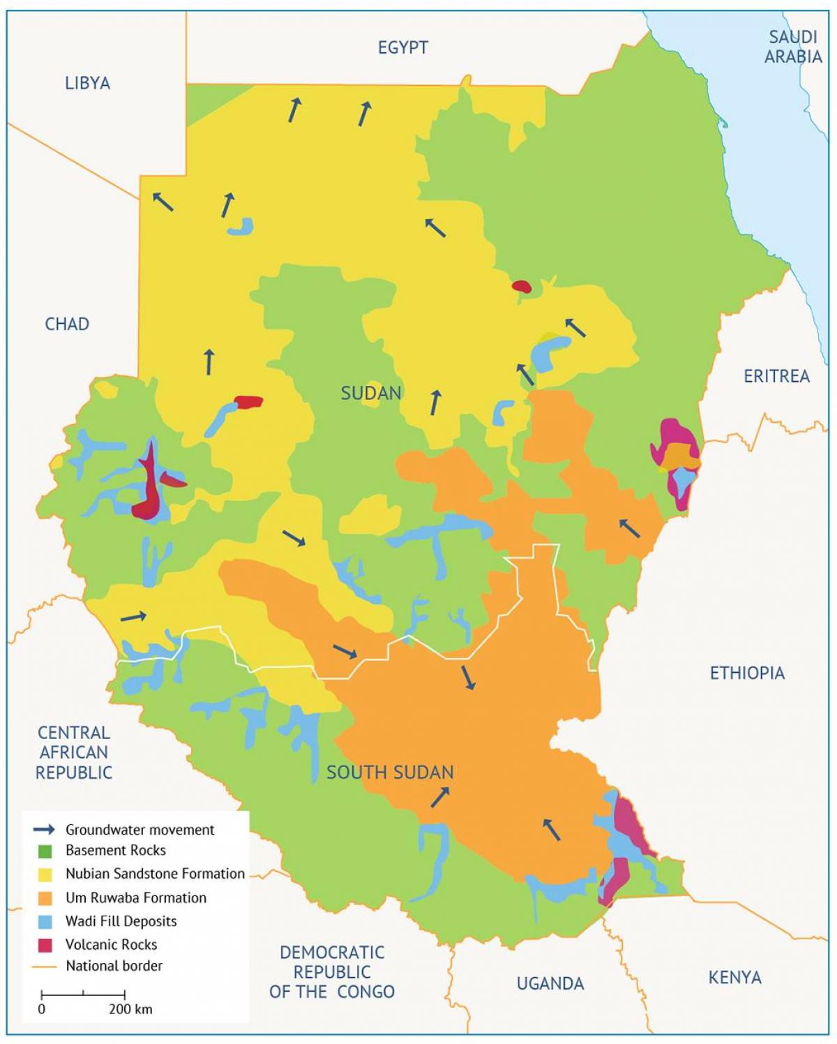 Harta Sudan bazin 